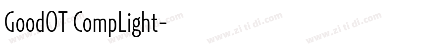 GoodOT CompLight字体转换